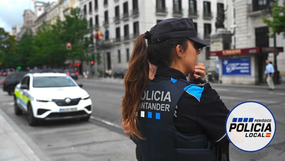Investigan a un conductor de 24 años que huyó de la Policía y chocó contra una acera en Santander
