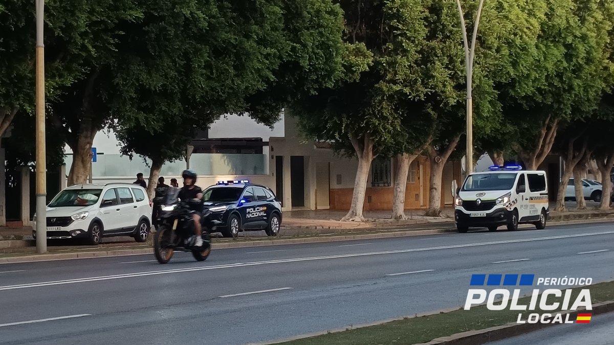 Un hombre con un palo alarma a vecinos en la Avenida del Mediterráneo de Almería