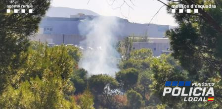 La Policía Local de Barberà del Vallès colabora en la detención del presunto autor de tres incendios forestales