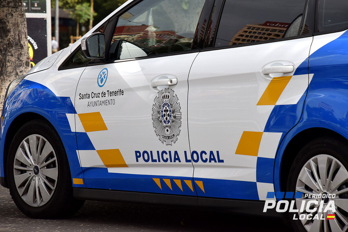 La Policía Local de Santa Cruz de Tenerife detiene a dos hombres tras una persecución temeraria