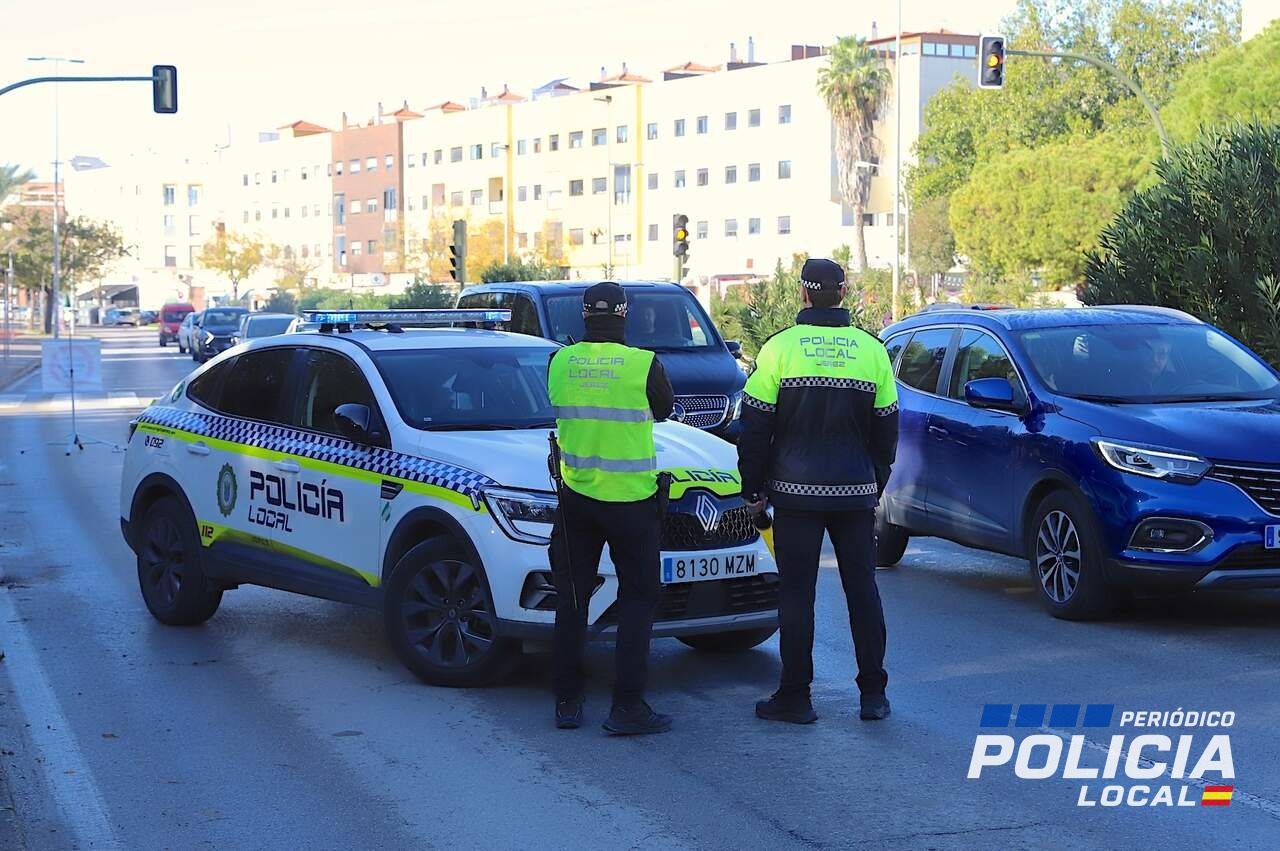 Seis conductores denunciados en Jerez por presuntos delitos contra la Seguridad Vial