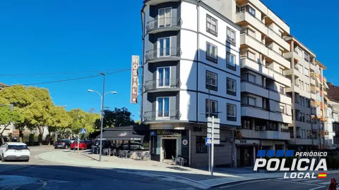 La Policía Local de Ourense detiene a un hombre tras entrar por una ventana de un hostal