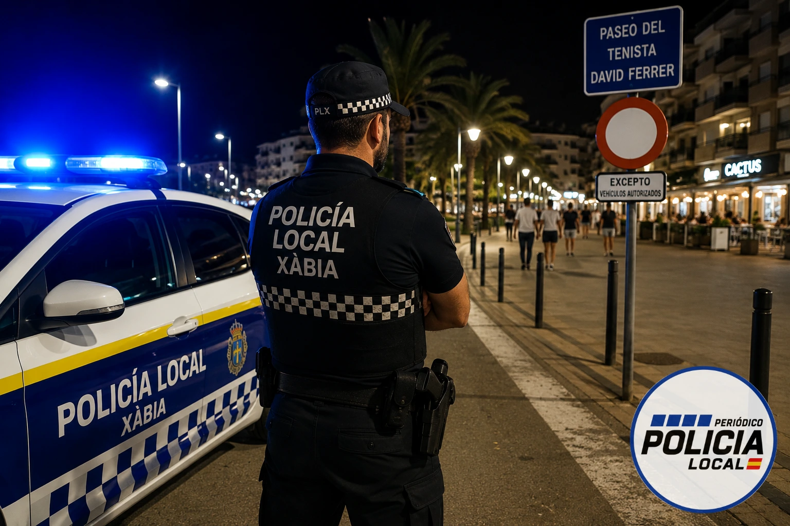 La Policía Local de Xàbia identifica al conductor que circuló de forma temeraria por un paseo peatonal