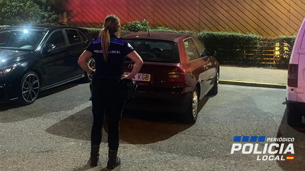 La Policía Local de Ourense recupera un coche robado y detiene a su conductor