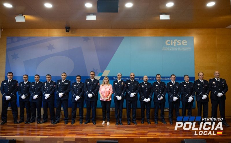 Entregados los despachos a los 15 nuevos inspectores de la Policía Municipal de Madrid