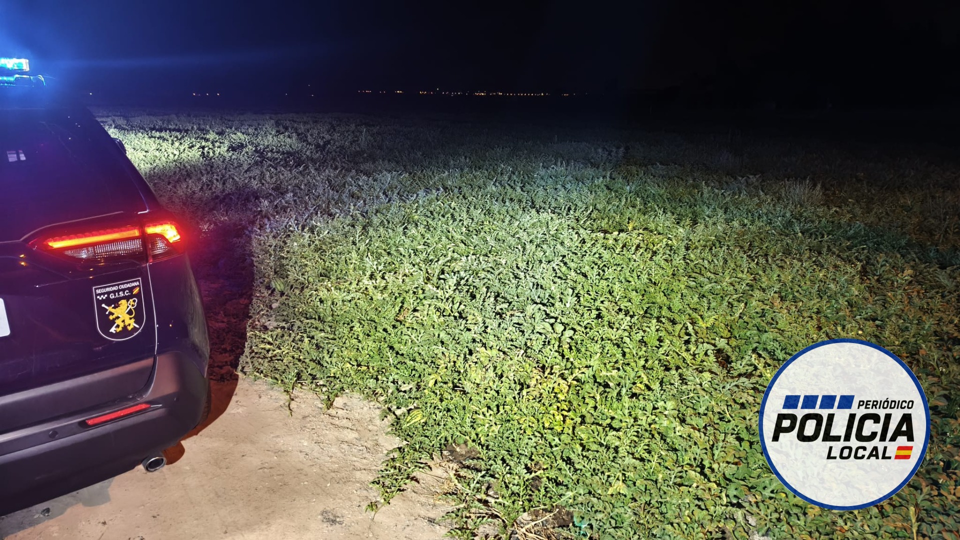 La Policía Local de Lorca despliega un amplio operativo en el campo con siete detenidos y 139 controles