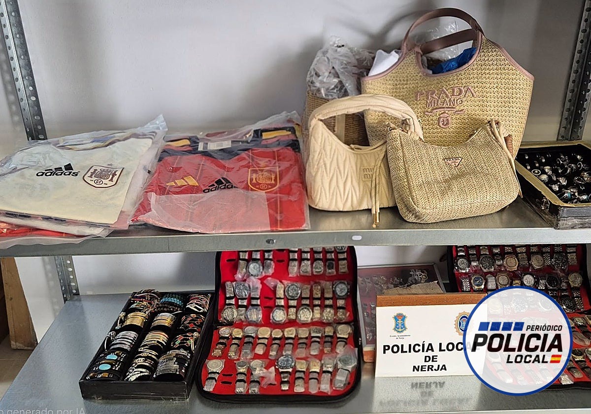 Nerja retira más de mil productos falsificados en operativos contra la venta ilegal