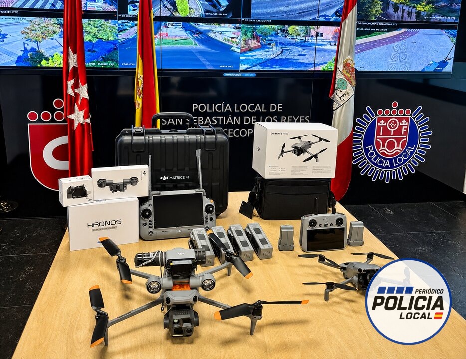 La Policía Local de San Sebastián de los Reyes incorpora dos drones de última generación