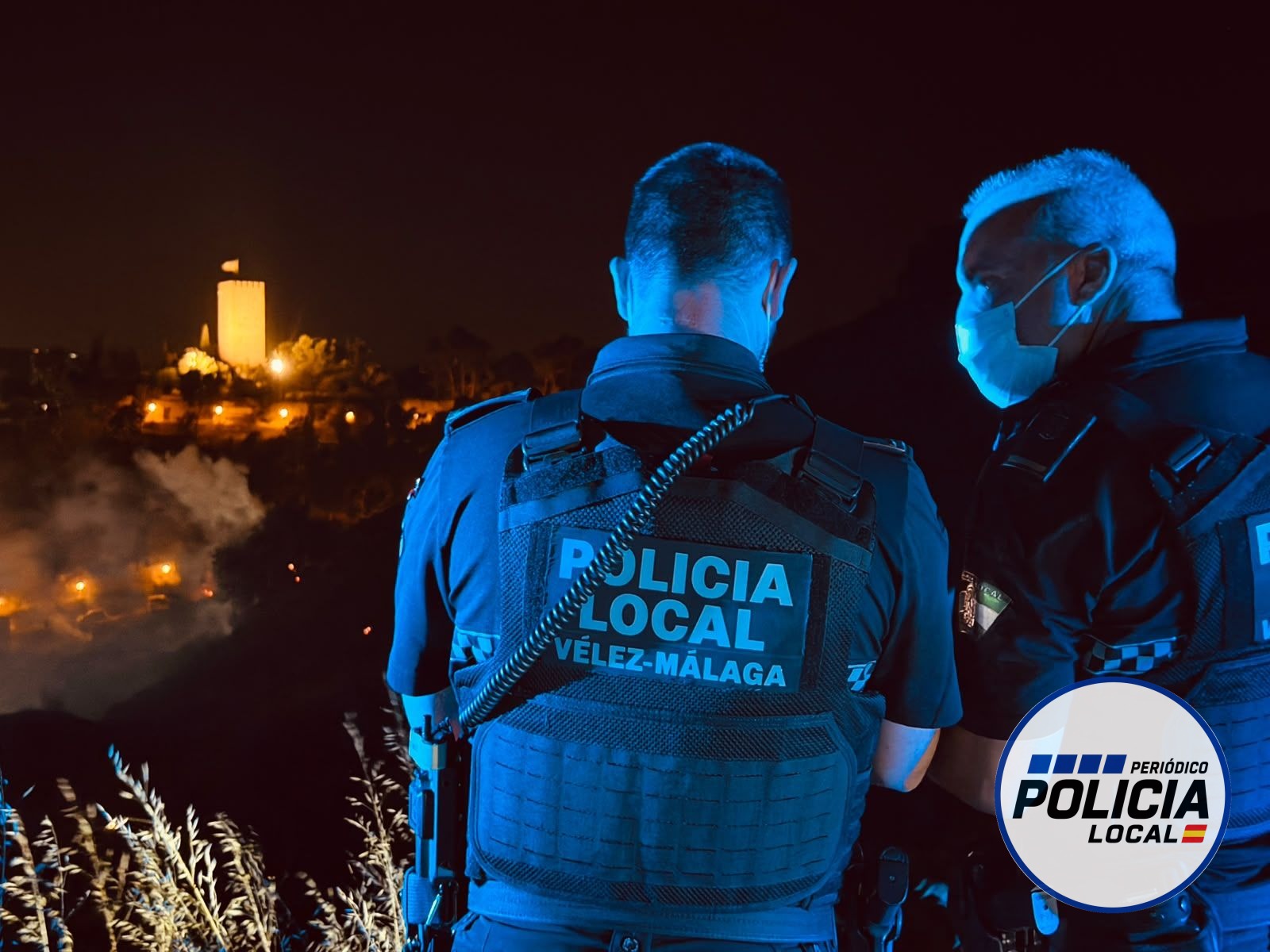 Detenido el presunto autor de los incendios en Vélez-Málaga tras un operativo conjunto de Policía Local y Nacional