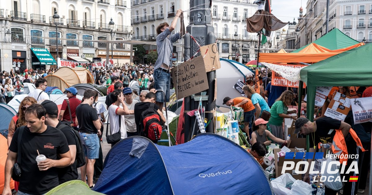 Madrid acusa a Interior de permitir la acampada en Sol y «lavarse las manos» al pedir desalojo de Policía Local