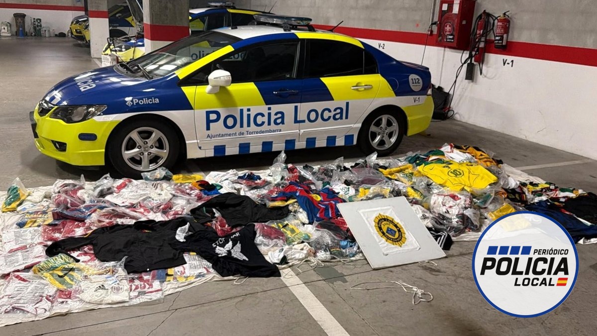 Intervienen 400 prendas en un control contra la venta ambulante en Torredembarra