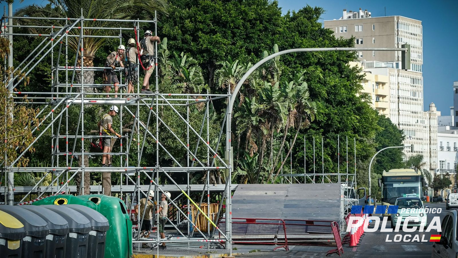 La Policía Local de Cádiz coordina los cortes de tráfico por ‘Cádiz, Emporio del Orbe’