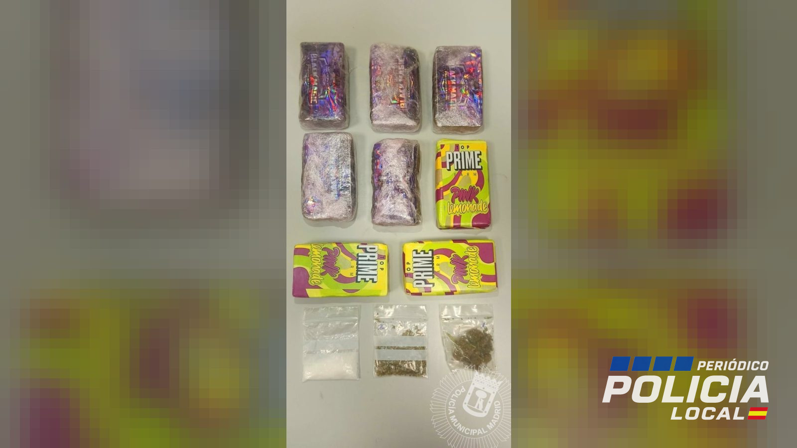 La Policía Municipal de Madrid detiene en Carabanchel a un hombre con más de 800 gramos de droga