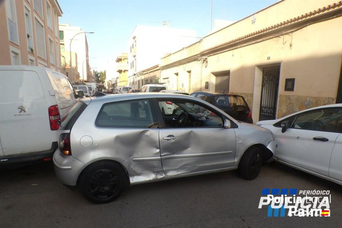 La Policía Local de Palma interviene en un accidente con una conductora positiva en alcohol