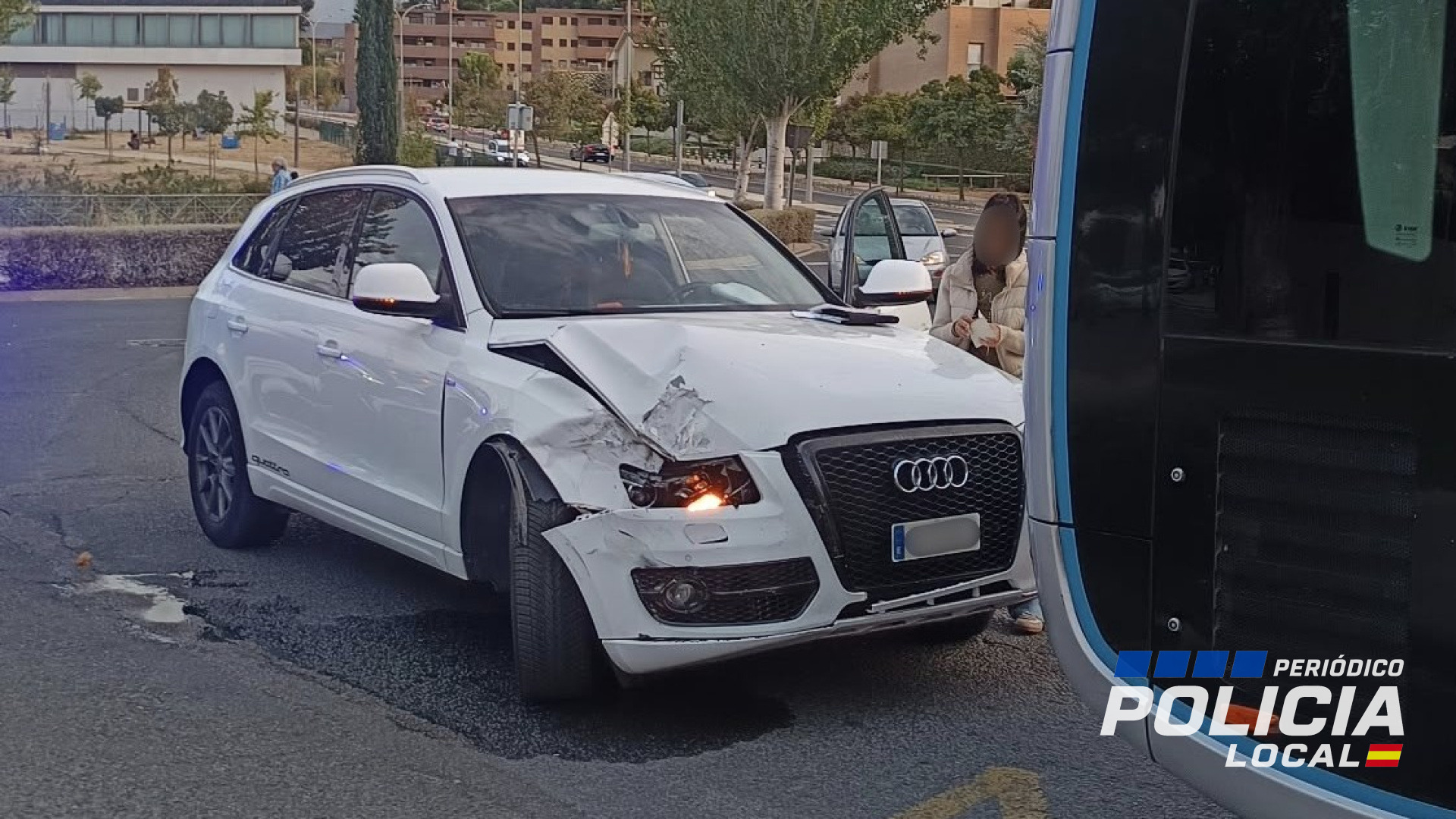 La Policía Local de Tudela interviene en varios accidentes e investiga a un conductor reincidente sin carné