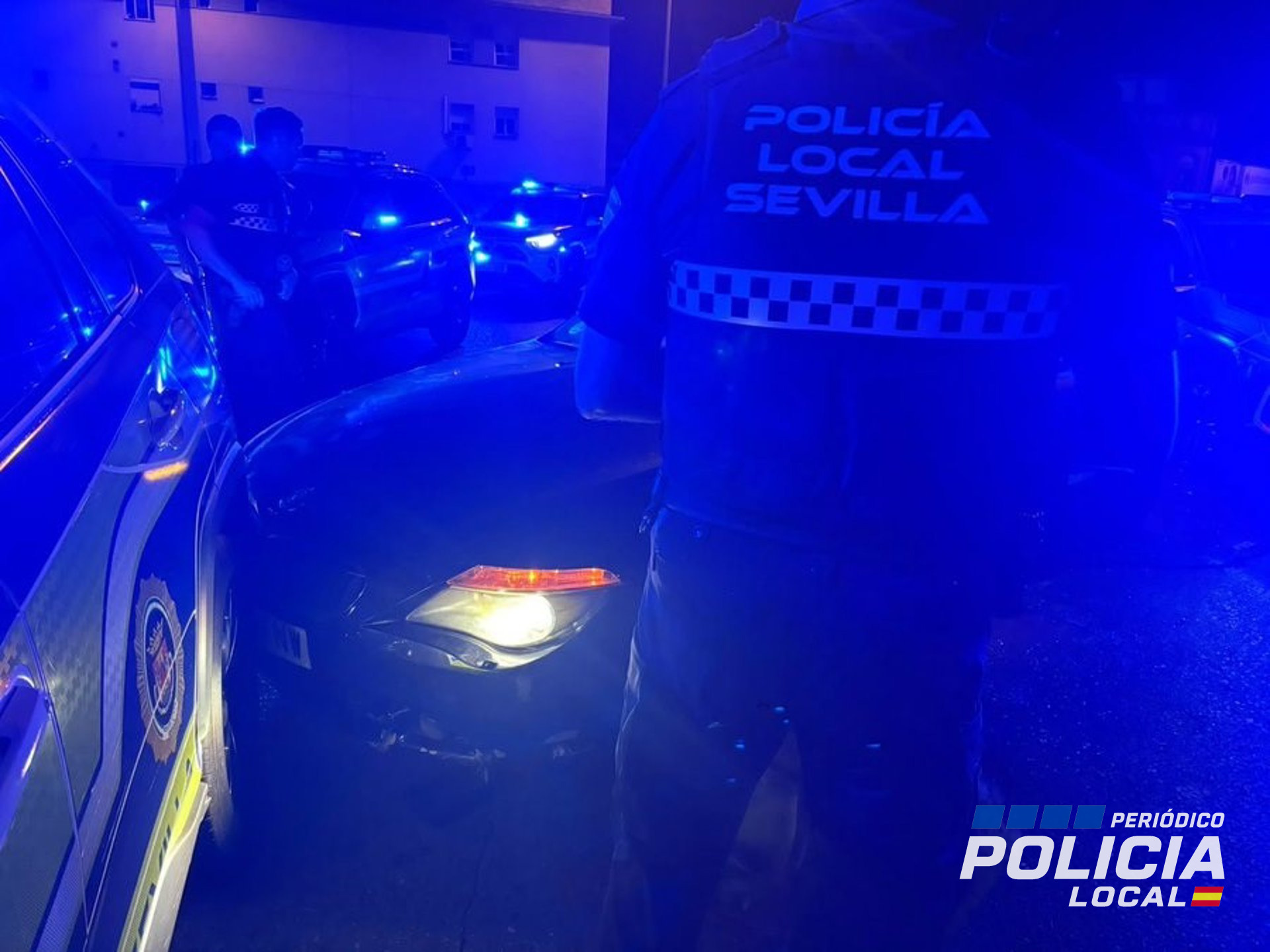 Seis agentes heridos tras una persecución de 20 minutos en Sevilla