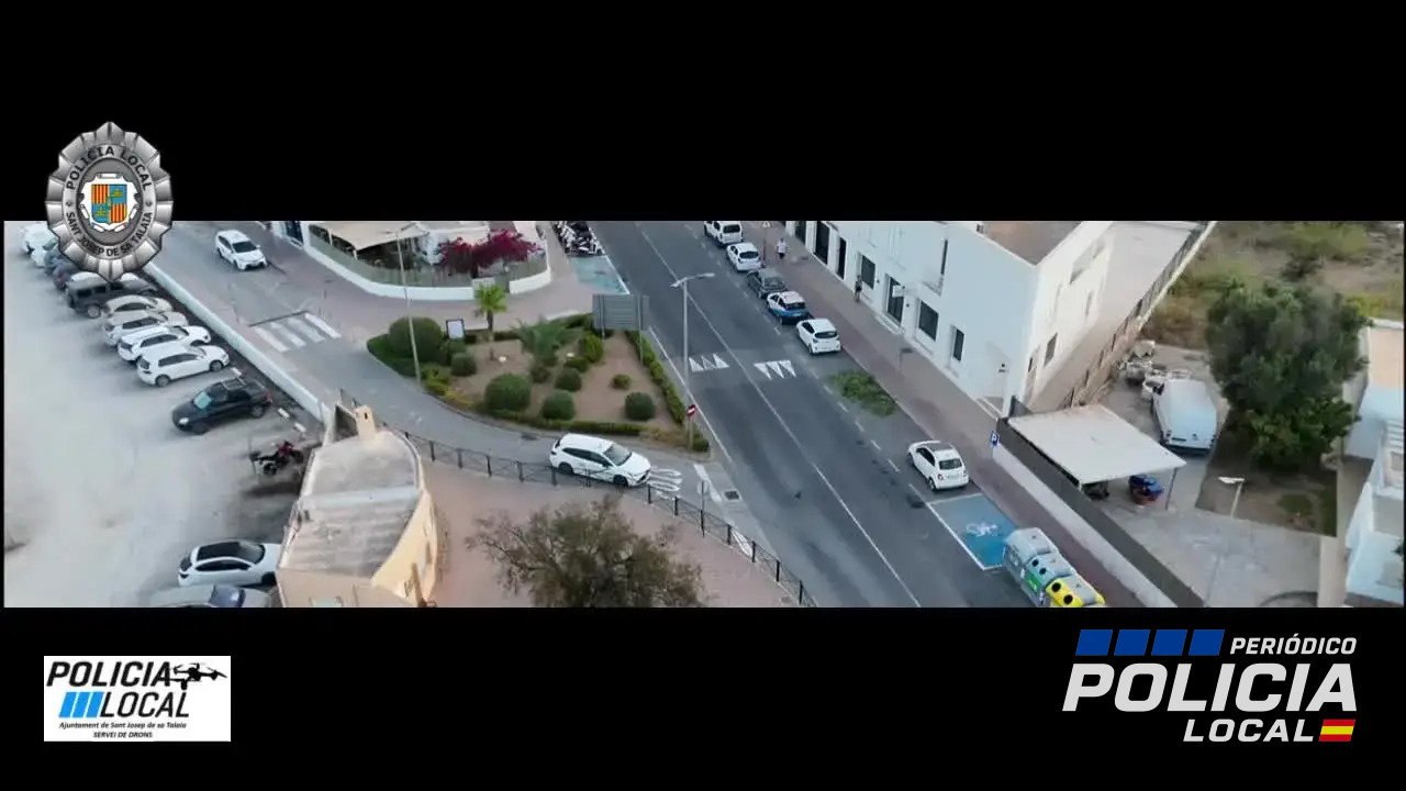 La Policía Local de Sant Josep utiliza sus nuevos drones para detectar giros indebidos